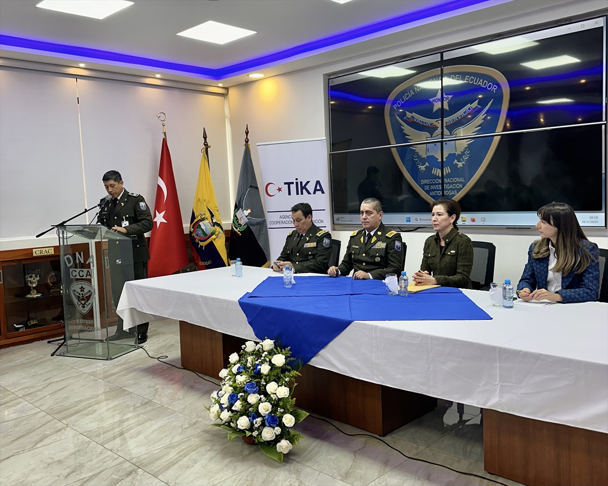 Ekvador'da, TİKA ve Emniyet Genel Müdürlüğünce “Uluslararası Polis Eğitimi” verildi