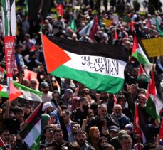 Fatih'te “Gazze'yi Unutma” yürüyüşü düzenlendi