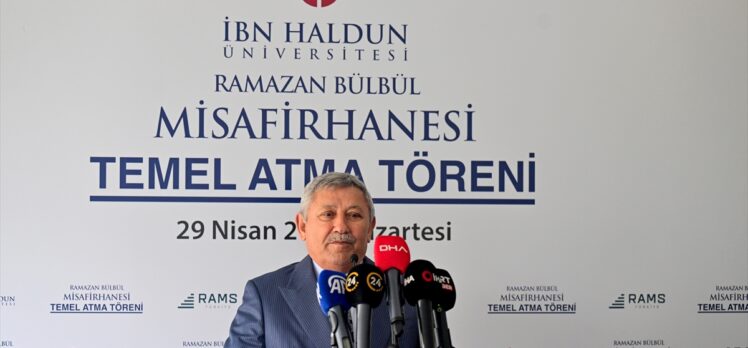 Bilal Erdoğan, İHÜ Ramazan Bülbül Misafirhanesi'nin temel atma töreninde konuştu: