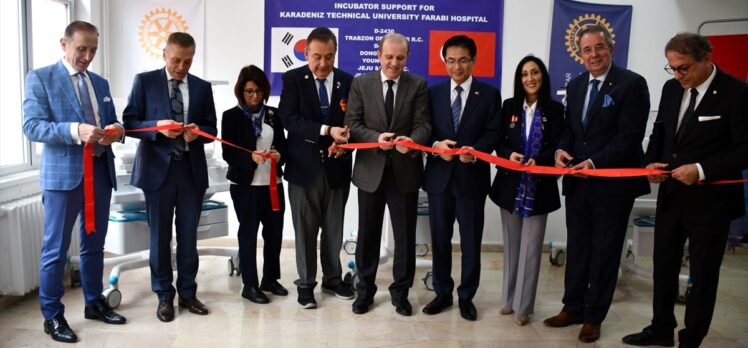 Kore Cumhuriyeti Rotary Kulübünce Trabzon'daki hastaneye 6 kuvöz bağışlandı