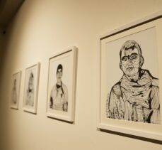 Otizmli sanatçı Remzi Yılmaz'ın “Tanıdık Yüzler” sergisi açıldı