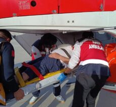 Van'da ambulans helikopter 40 yaşındaki hasta için havalandı