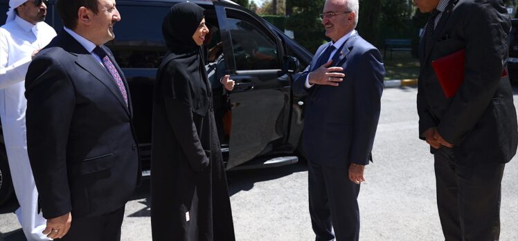 Bakan yardımcıları Karaloğlu ve Serim, Katar Devlet Bakanı Al Khater ile Mersin'de görüştü
