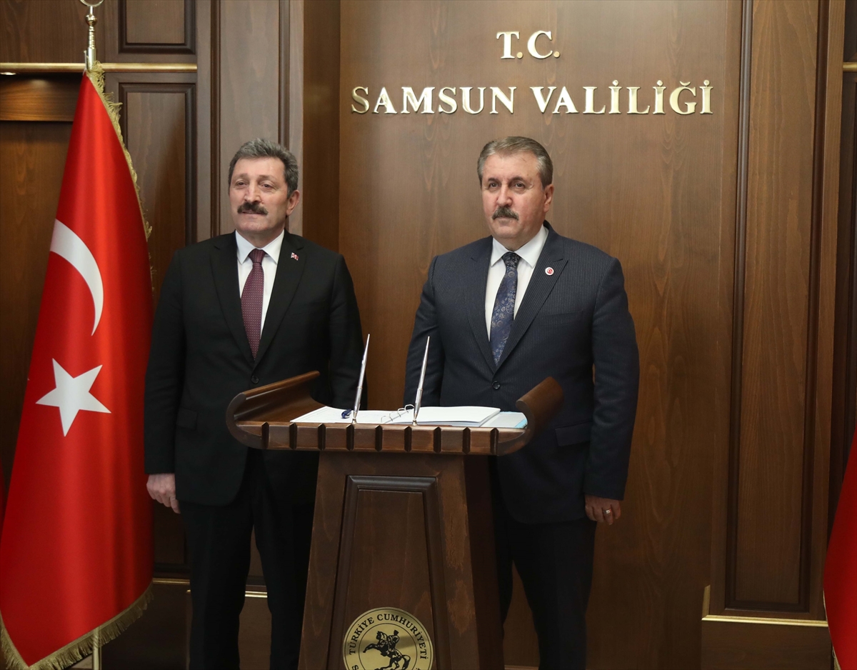 BBP Genel Başkanı Destici, Samsun'da basın toplantısı düzenledi: