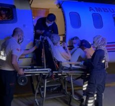 Fethiye'de rahatsızlanan kişi, ambulans uçakla Ankara'ya sevk edildi