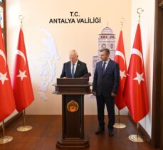 KKTC Cumhuriyet Meclisi Başkanı Töre, Antalya Valiliğini ziyaret etti