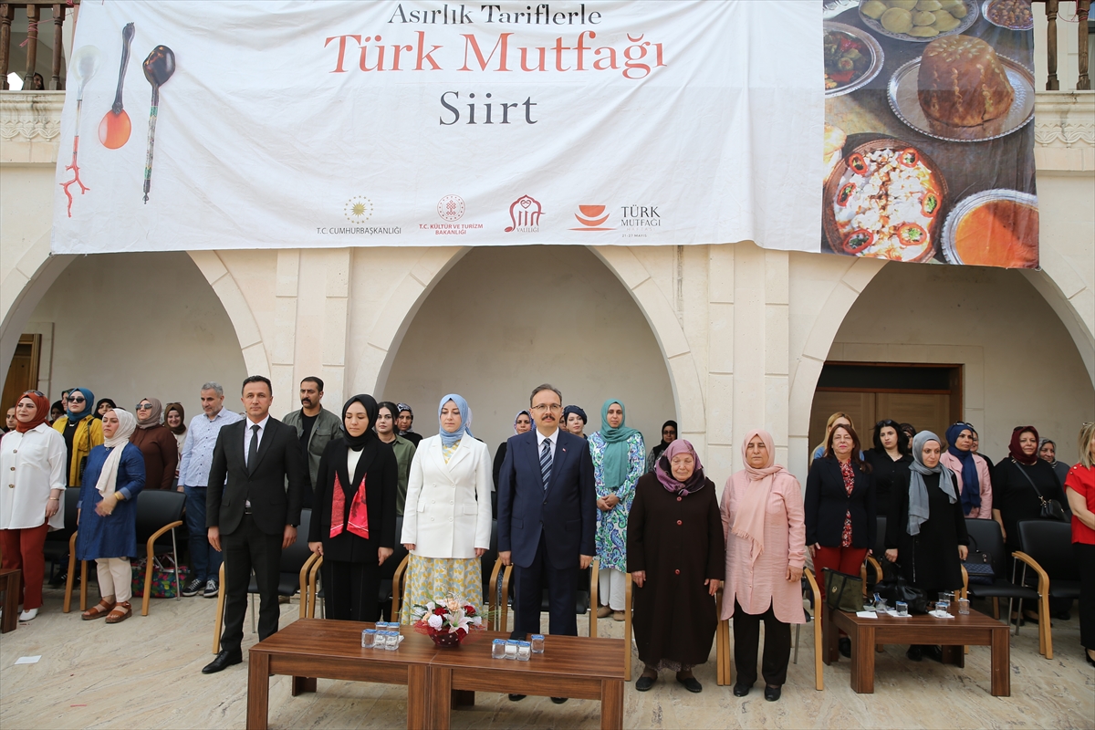 Siirt'te “Asırlık Tariflerle Türk Mutfağı Yemek Yarışması” düzenlendi