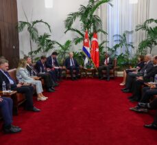 TBMM Başkanı Kurtulmuş, Küba Devlet Başkan Yardımcısı Mesa ve Başbakan Cruz ile görüştü