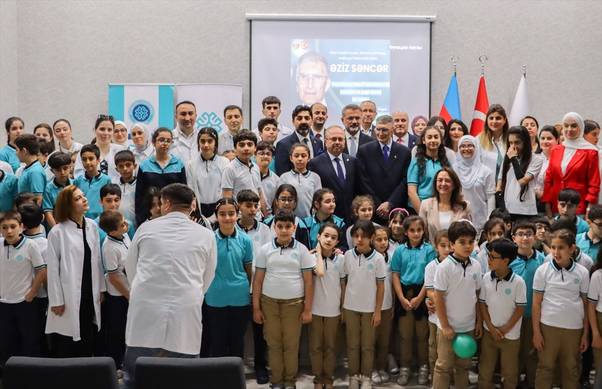 Azerbaycan Uluslararası Maarif Okulları Nobel ödüllü bilim insanı Aziz Sancar'ı ağırladı