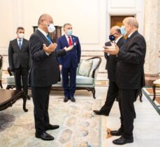 Fransa Dışişleri Bakanı Le Drian, Irak Cumhurbaşkanı Salih ile görüştü